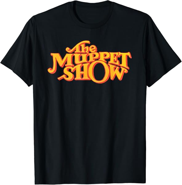Disney The Muppets Official The Muppet Show Logo Orange T-Shirt