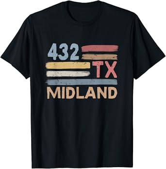 Amazon.com: Retro Midland Area Code 432 Residents State Texas T-Shirt :  Clothing, Shoes & Jewelry Amazon.com: Retro Midland Area Code 432 Residents State Texas T-Shirt :  Clothing, Shoes & Jewelry