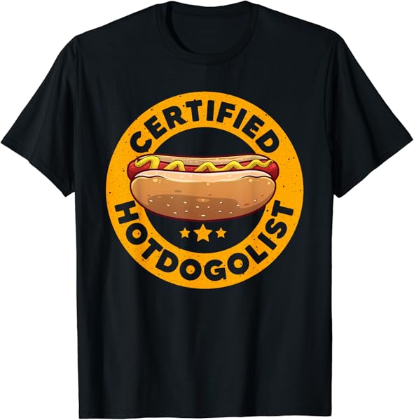 Cool Hot Dog Design For Men Women Boys Sausage Hot Dog Lover T-Shirt