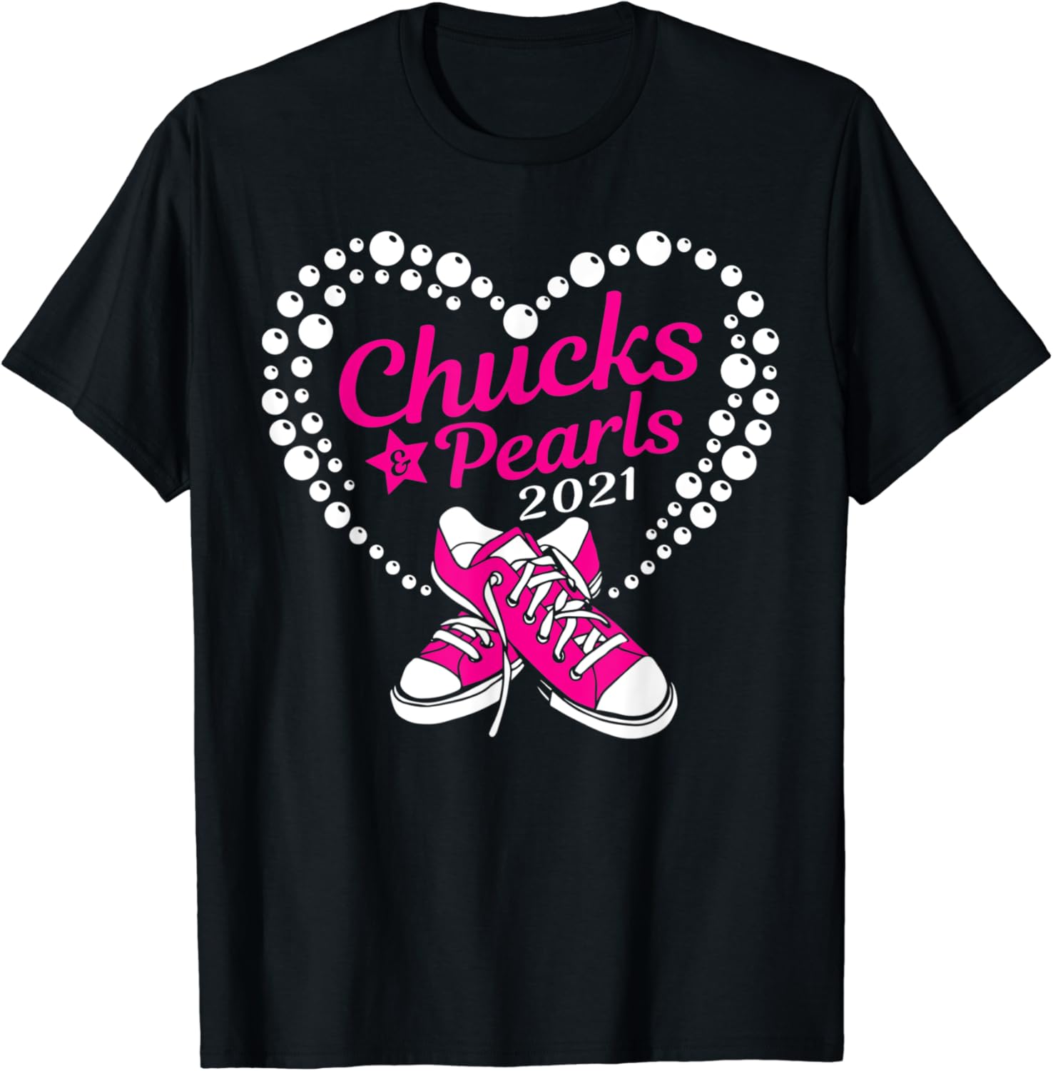 Amazon.com: Chucks and Pearls T-Shirt: Clothing