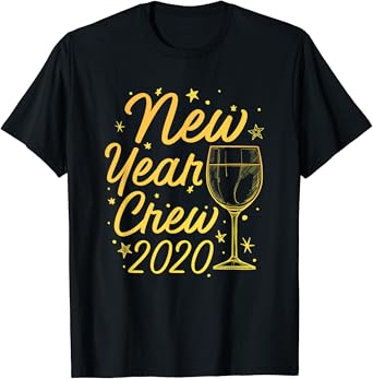 Merry christmas and happy new year t-shirt. happy new year Amazon.com: Funny New Year Shirt Family Matching New Year Crew 2020 T-Shirt: Clothing