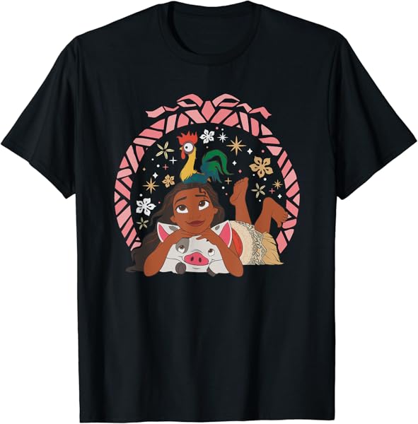 Disney Princess Moana Hei Hei and Pua Holiday T-Shirt
