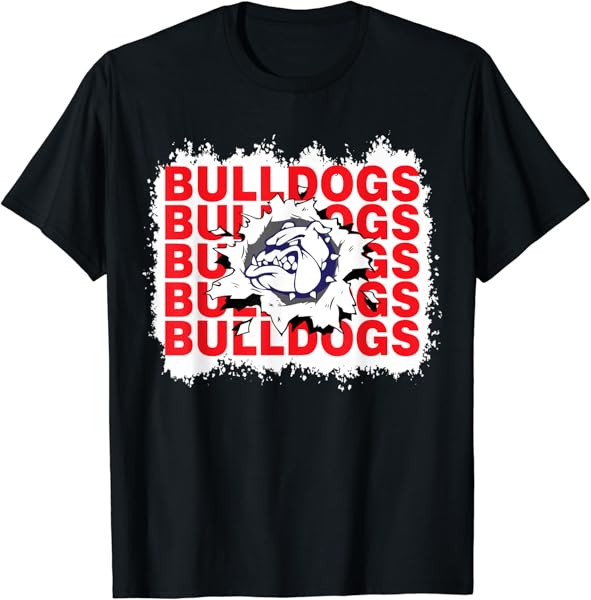 Bulldogs School Sports Fan Team Spirit T-Shirt