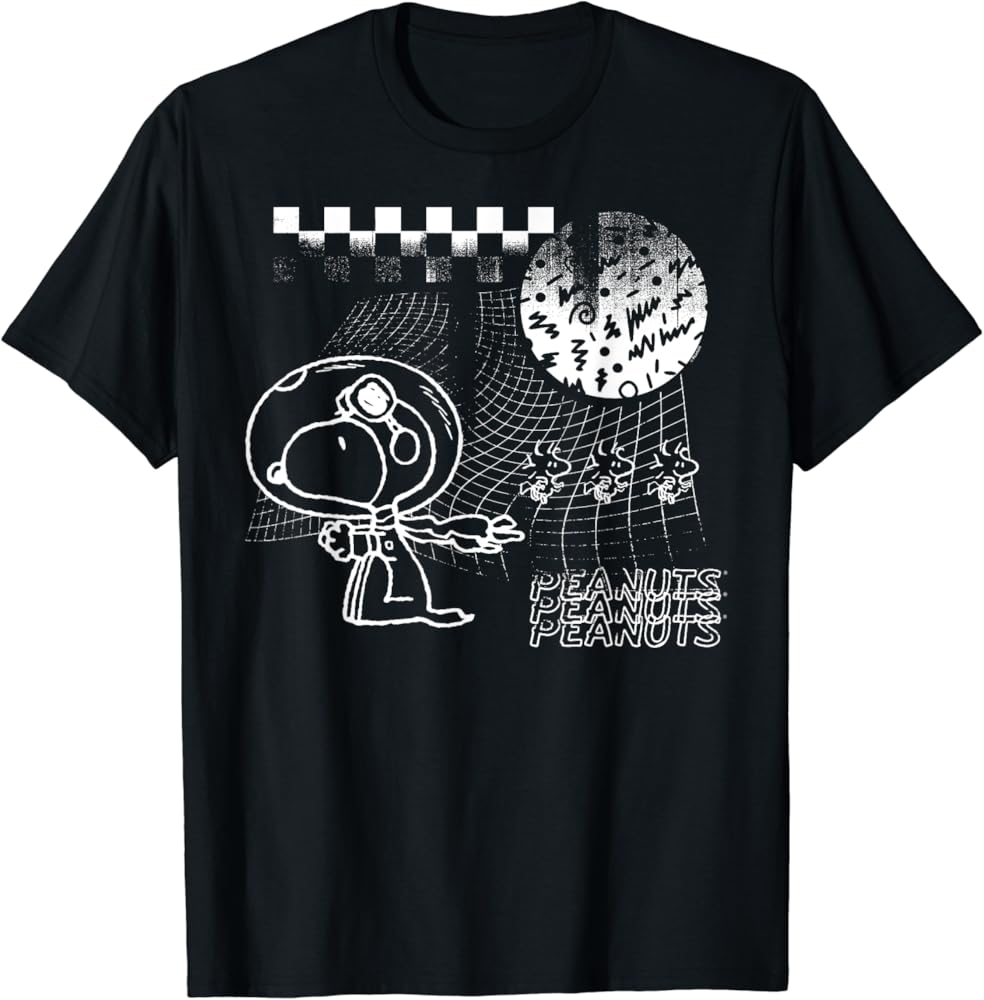 snoopy space t shirt