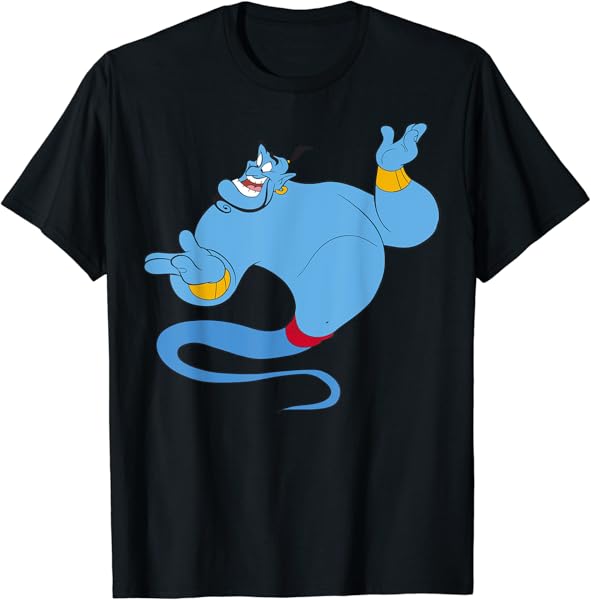Disney Aladdin Genie Floating Happy Portrait T-Shirt