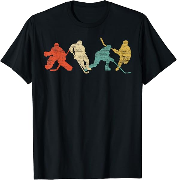 Classic Vintage Style Ice Hockey T-Shirt T-Shirt