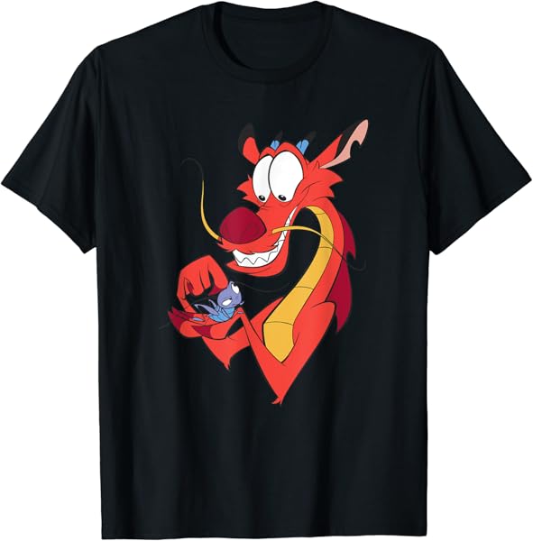 Disney Mulan Mushu And Cri-Kee Pocket Logo T-Shirt