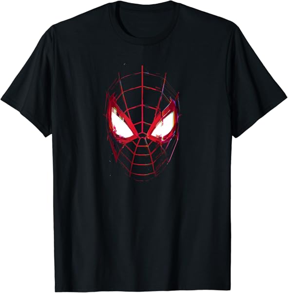Marvel Spider-Man: Miles Morales Game Spidey Mask T-Shirt