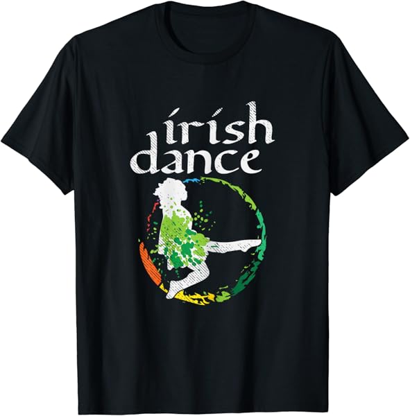 Irish Dance Girl Colors St Patricks Day Ceili Dancer Girl T-Shirt