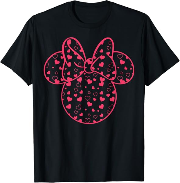 Disney Mickey And Friends Minnie Valentine\'s Day Heart Fill T-Shirt