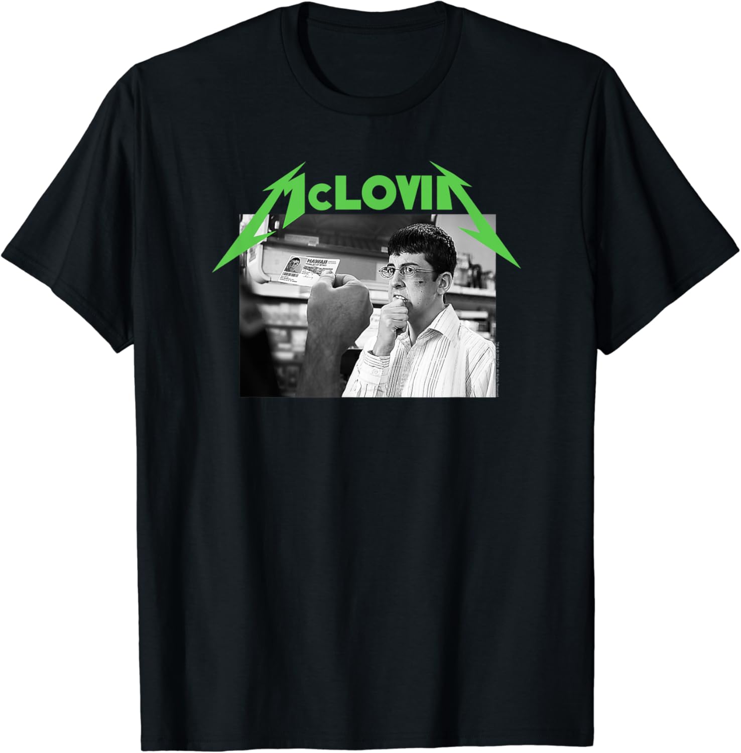 Mclovin metallica shirt Clearance