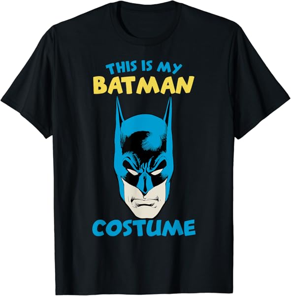 DC Comics Batman This Is My Costume Text Poster T-Shirt