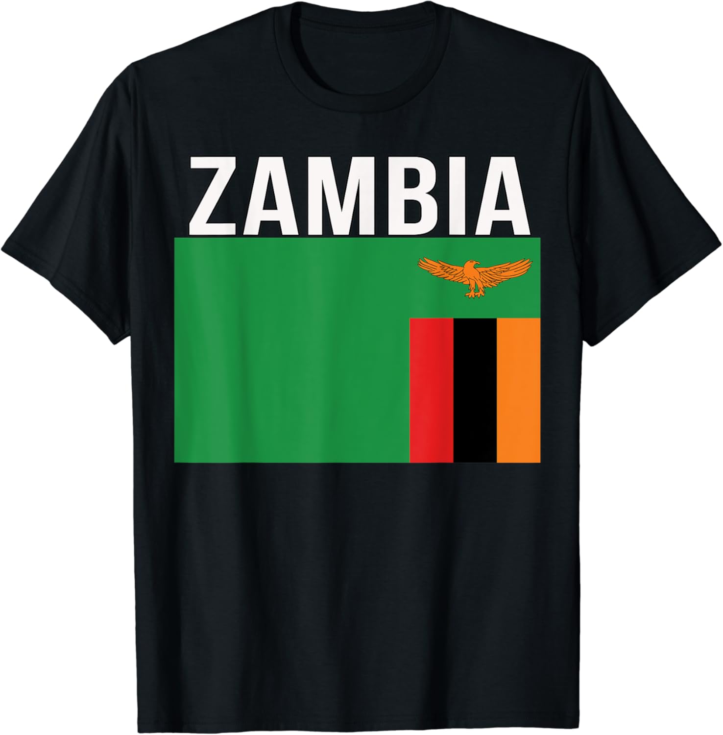 Zambian National Flag Tshirt Clothing