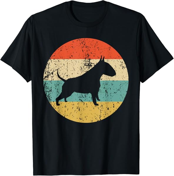 Bull Terrier Shirt - Vintage Retro Bull Terrier Dog T-Shirt T-Shirt