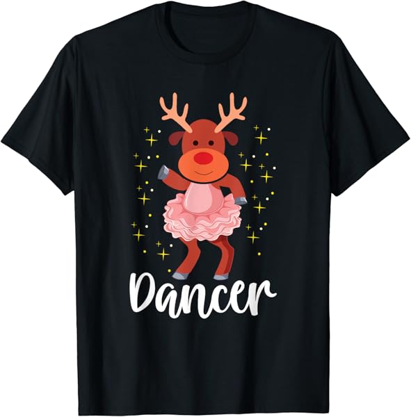 Dancer Christmas Dancing Reindeer Cute Deer Dancer Dance T-Shirt