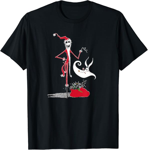 Disney Nightmare Before Christmas Holiday Jack & Zero T-Shirt
