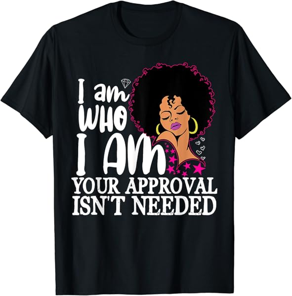 Black Queen Gifts Curly Natural Afro African American Women T-Shirt