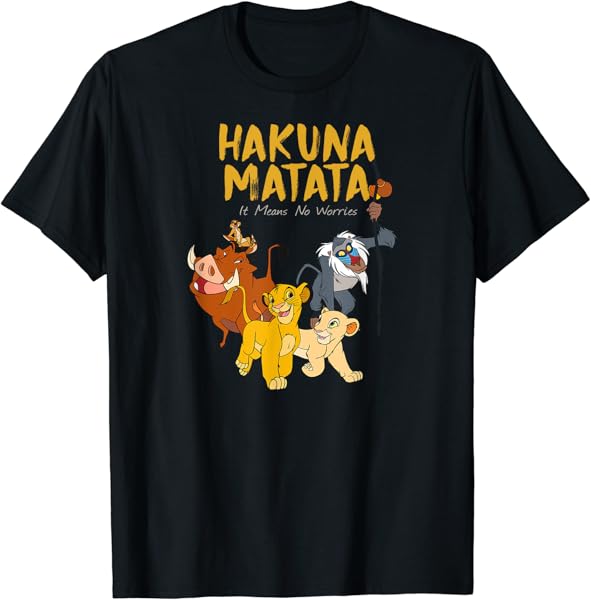 Disney Lion King Classic It Means No Worries T-Shirt