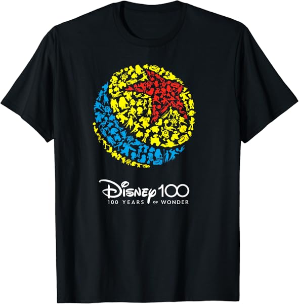 Disney 100 Pixar Ball Characters Anniversary D100 T-Shirt