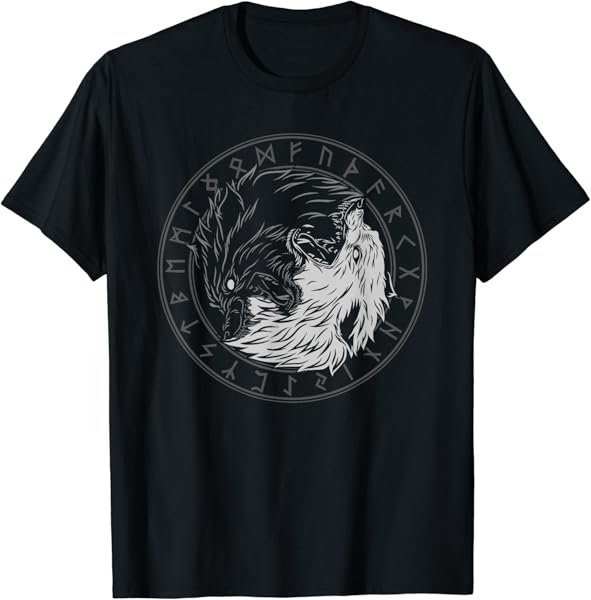 Sons Of Fenrir - Sköll and Hati - Ying Yang Wolf T-Shirt