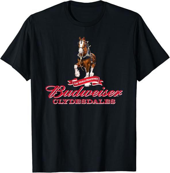 Budweiser \'The World Renowned Clydesdales\' T-Shirt T-Shirt