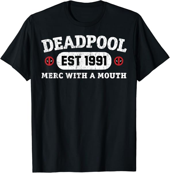 Marvel Deadpool 30th Merc With A Mouth Est 1991 T-Shirt