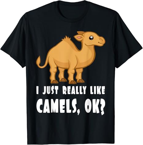 私はラクダが本当に好きですよね 面白い女の子の引用は冗談を言っています I Really Like Camels Tシャツ Tシャツ カットソー 通販 Amazon