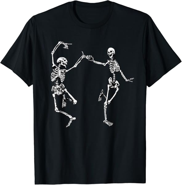 Dancing Skeletons Vintage Day of the Dead Halloween 2024 T-Shirt