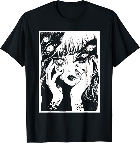Edgy Creepy Horror Anime Manga Weird Japan Japanese Harajuku T-Shirt