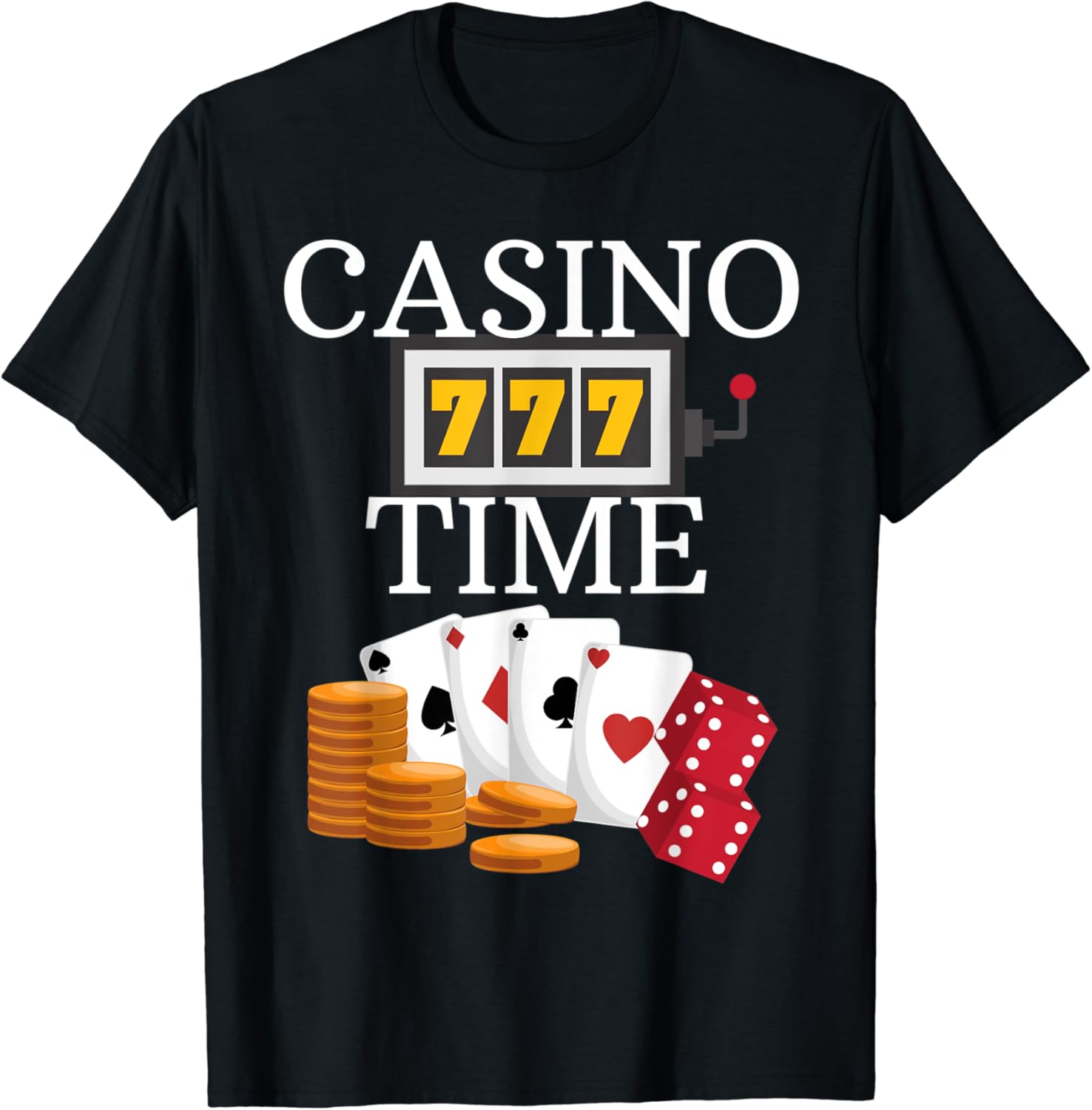 Casino Time Poker Blackjack Gambling Shirt Clothing