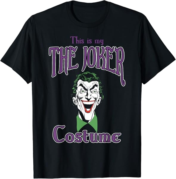 DC Comics This Is My The Joker Costume Text T-Shirt