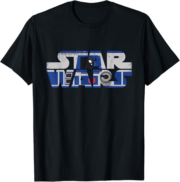 Star Wars Classic Logo R2-D2 T-Shirt T-Shirt