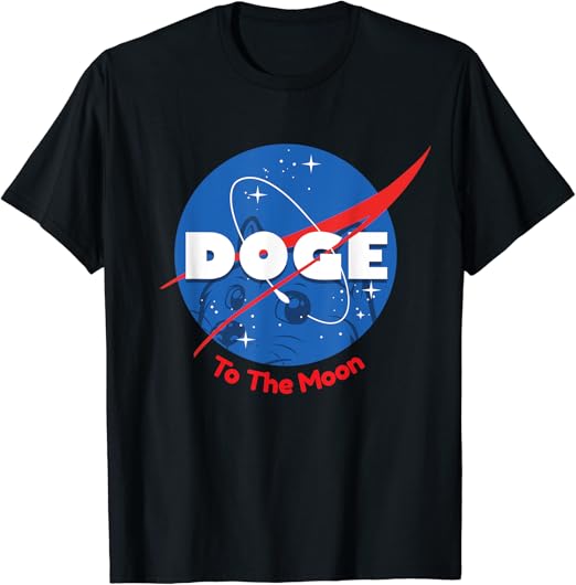 Amazon Com Doge Space T Shirt To The Moon Dogecoin Shirt Clothing