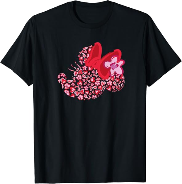 Disney Minnie Mouse Breast Cancer Awareness Silhouette Premium T-Shirt