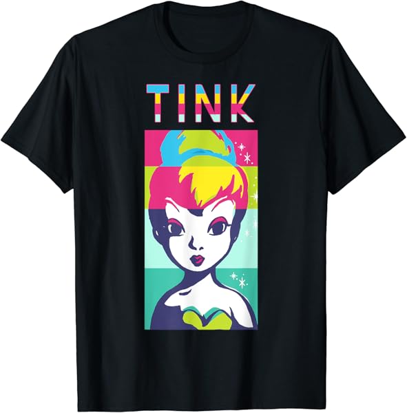 Disney Peter Pan Tinker Bell Color Block Portrait T-Shirt