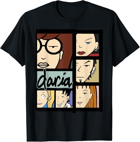 Daria Character Panels Logo T-Shirt