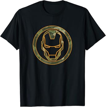 marvel avengers iron man camouflage logo t shirt clothing shoes jewelry