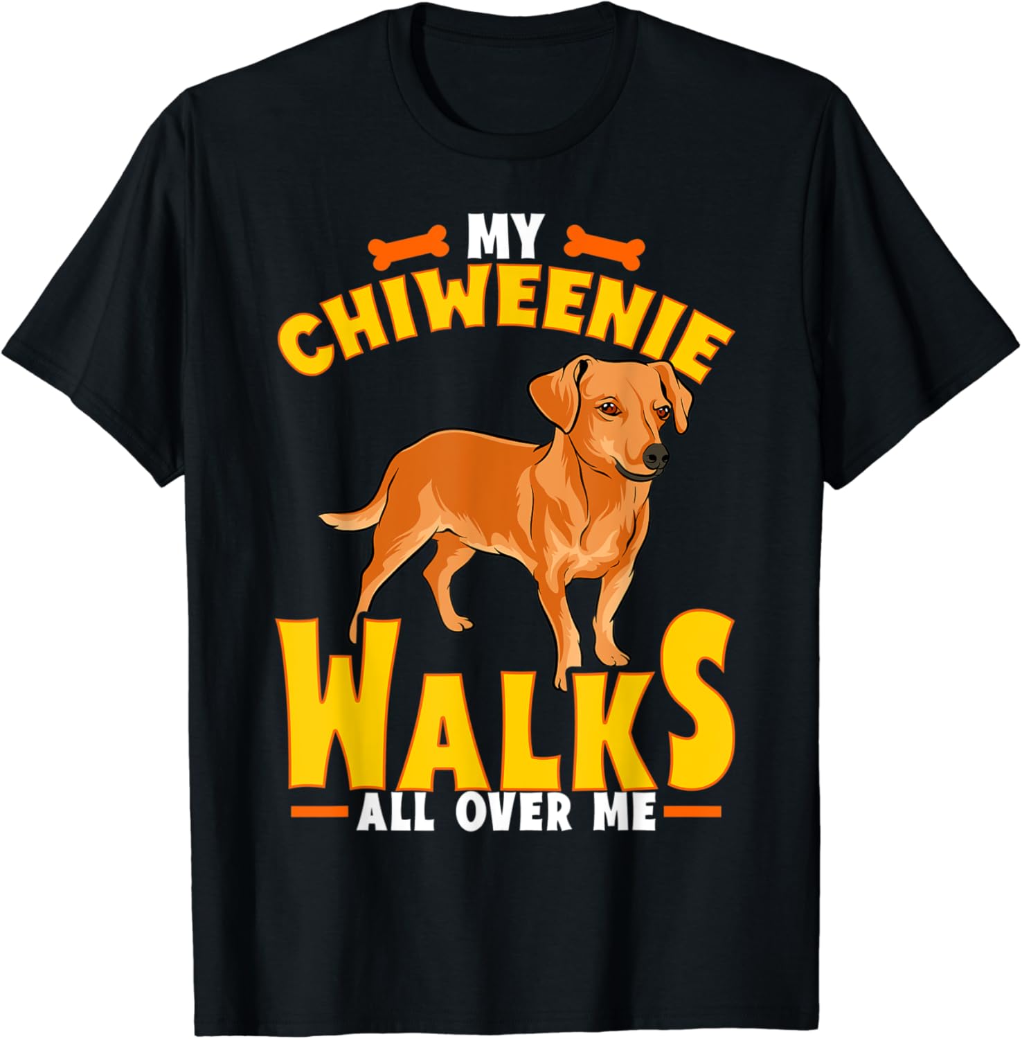 My Chiweenie Walks All Over Me Cute Dachshund Chihuahua Mix