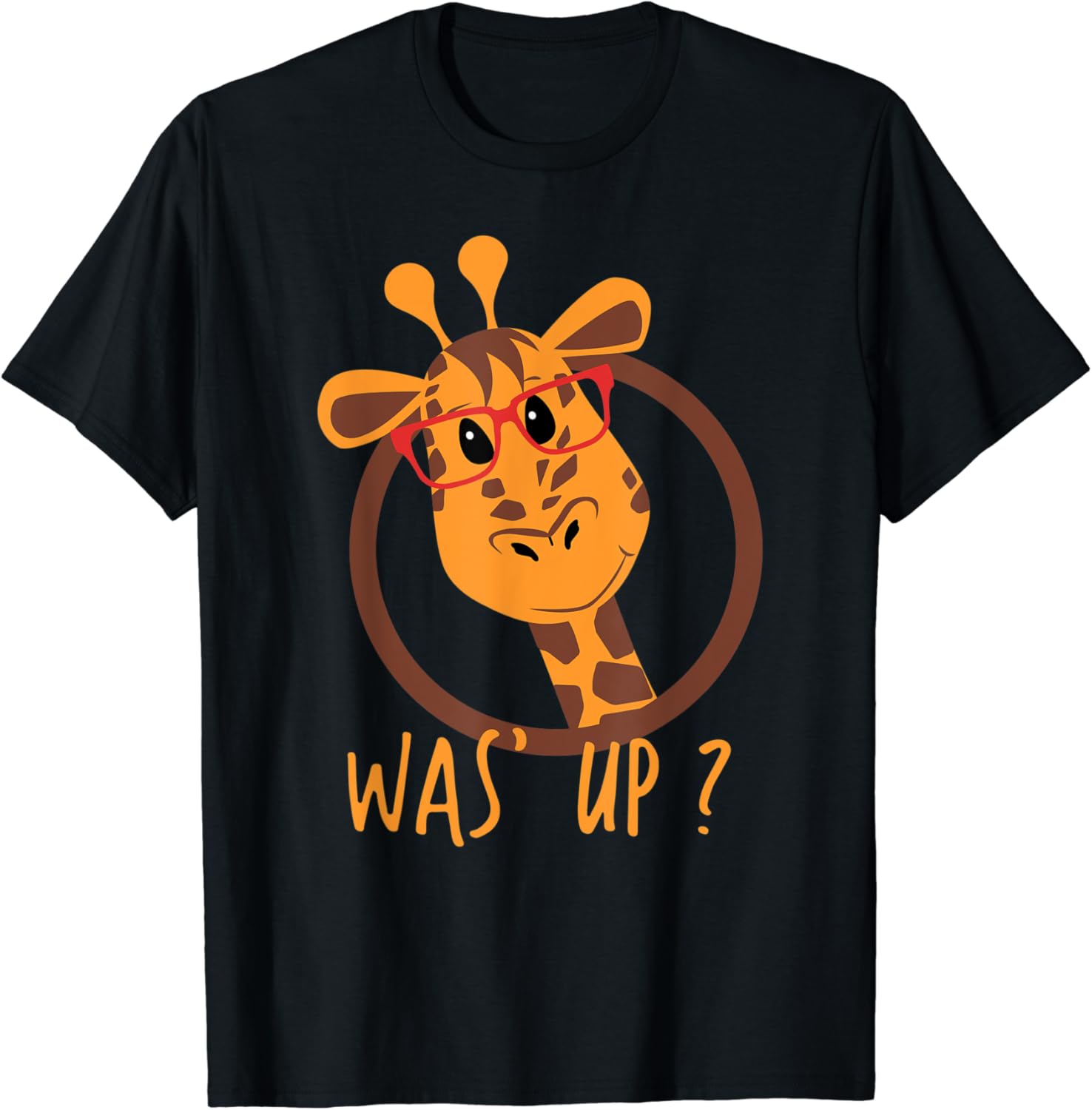 Giraffe with glasses shirt Clearance