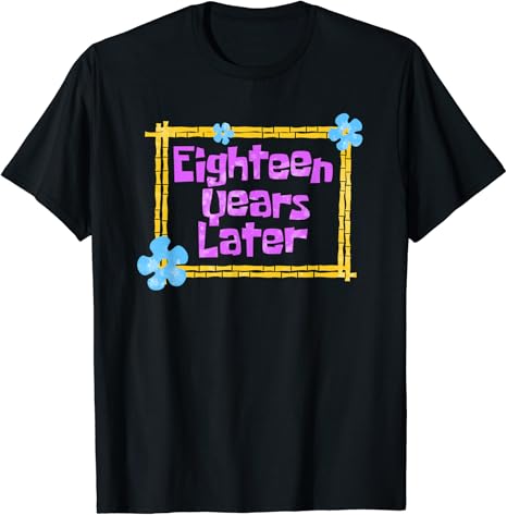 Amazon Eighteen Years Later 面白い18歳の誕生日パーティー Tシャツ Tシャツ カットソー 通販