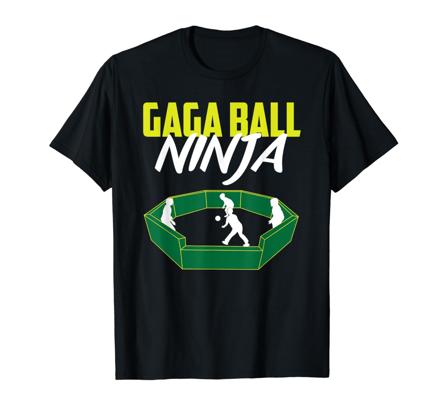 Funny Gaga Ball Ninja Pit Set Soccer Dodgeball Game Player T-Shirt