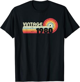 Vintage 1980 shirt amazon Clearance