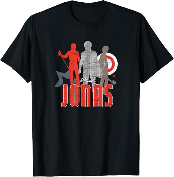 Disney Channel JONAS Nick Joe Kevin Silhouettes T-Shirt