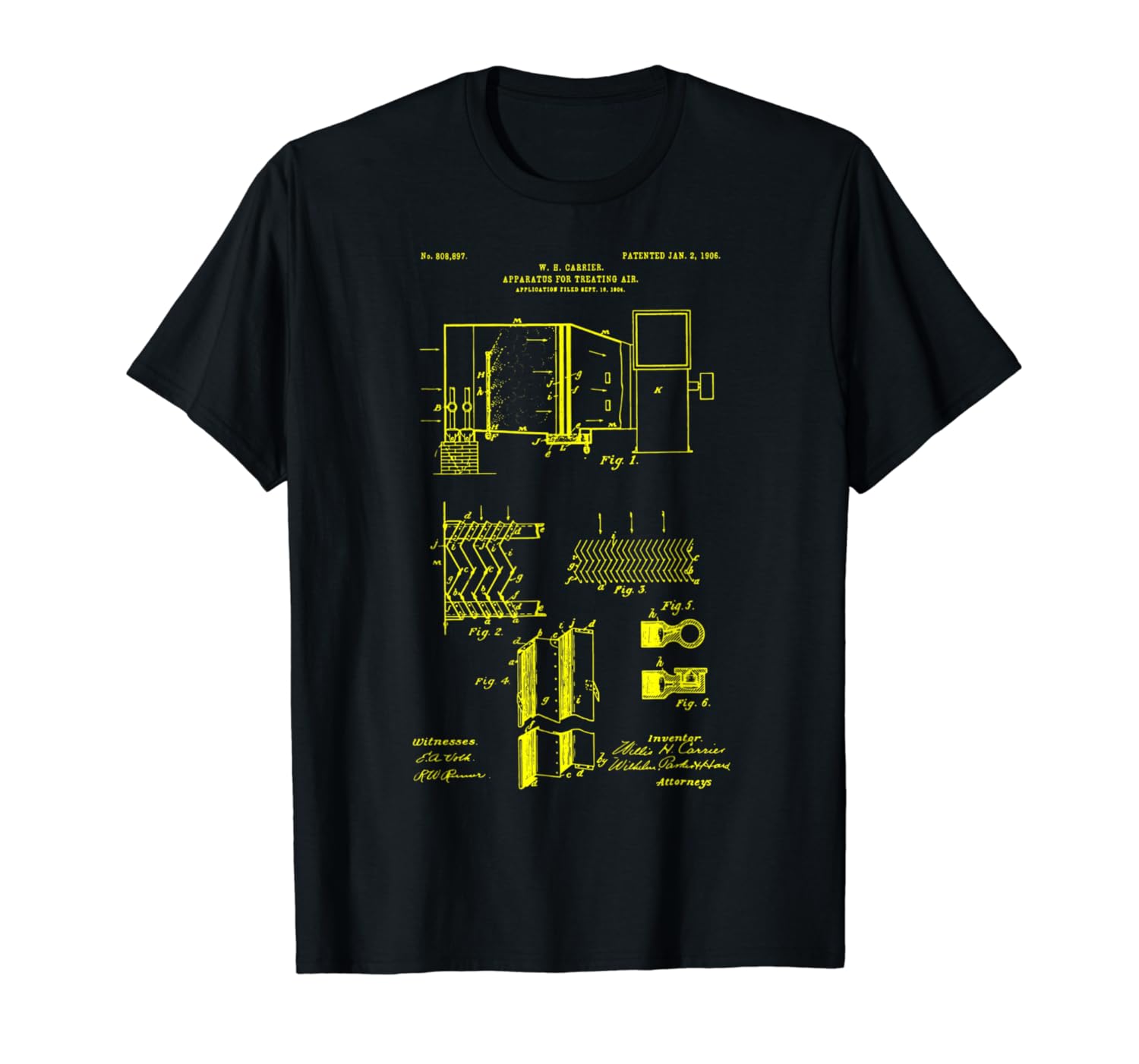 HVAC Technician Funny first Air Condition Patent T-Shirt