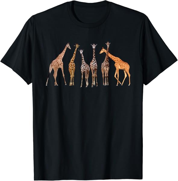 Cute Giraffe Design For Men Women Safari Zoo Giraffe Lovers T-Shirt