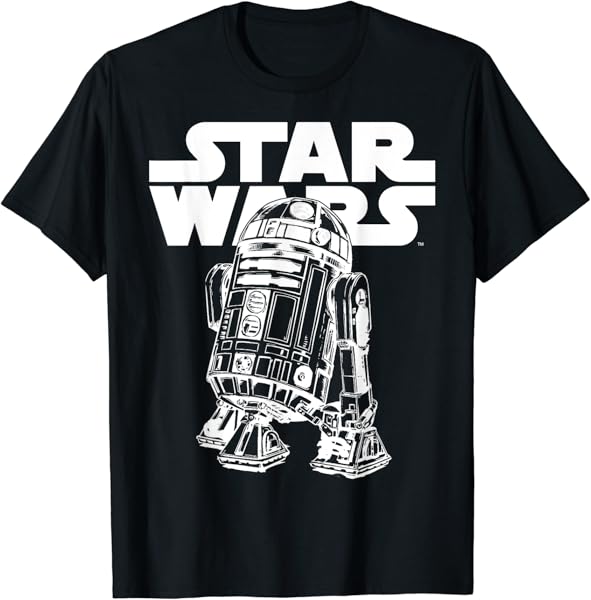 Star Wars R2-D2 Logo Pose Graphic T-Shirt T-Shirt