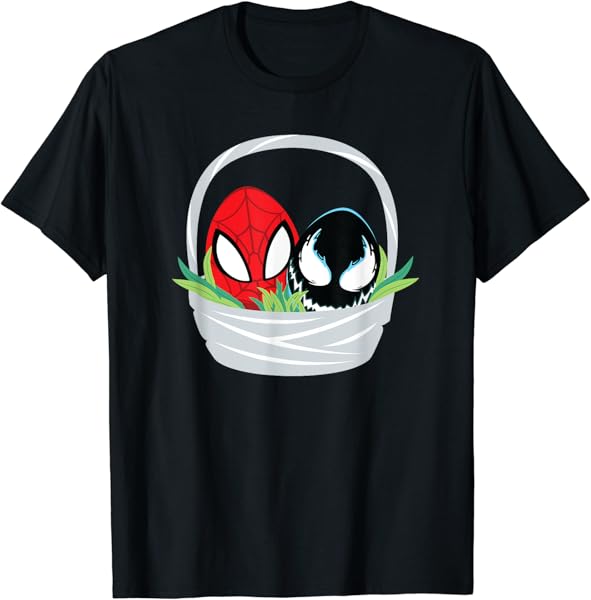 Marvel Spider-Man and Venom Easter Basket T-Shirt
