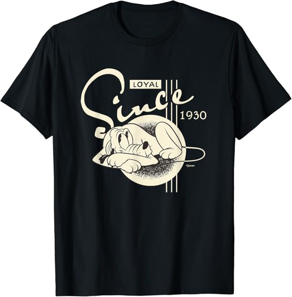 Disney 100 Pluto Loyal Since 1930 Retro Vintage D100 T-Shirt