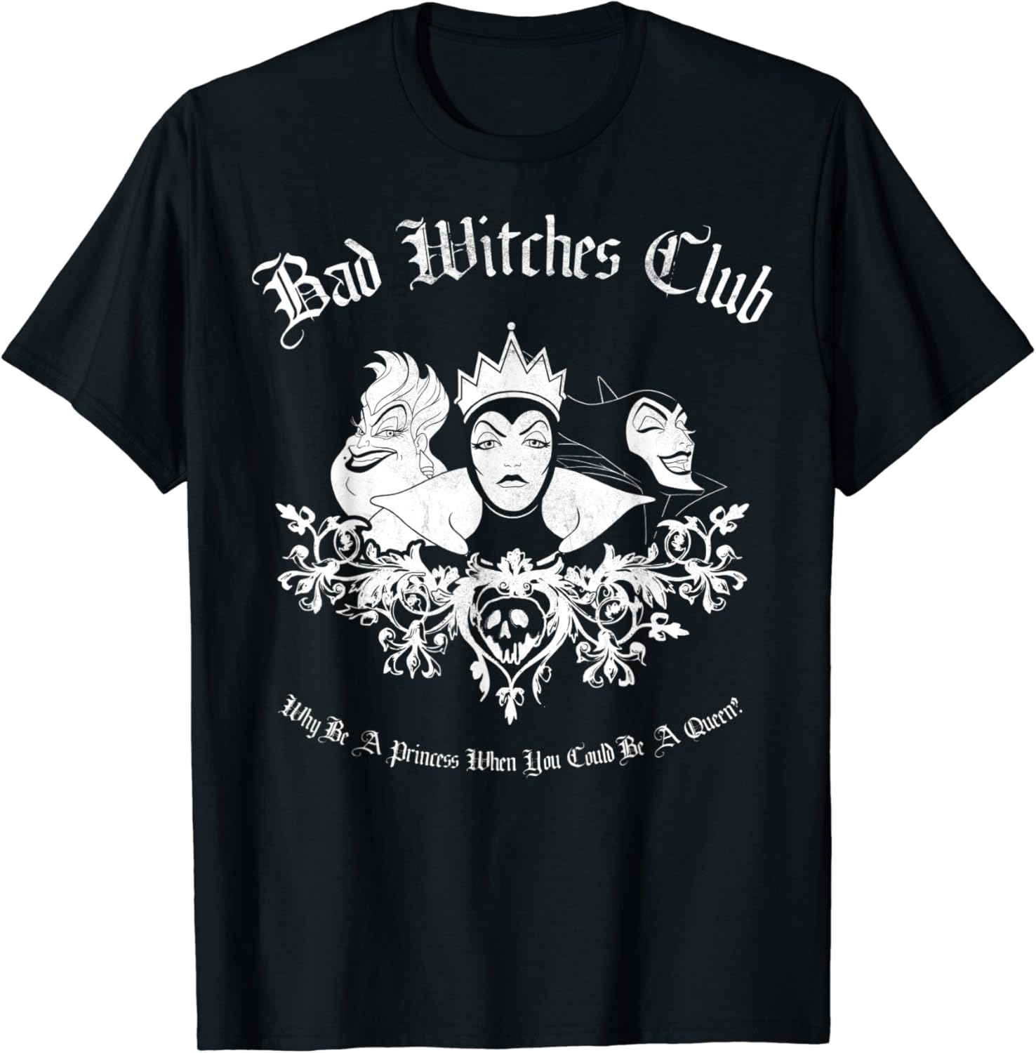 Disney Villains Bad Witches Club Group Shot Graphic T-Shirt T-Shirt