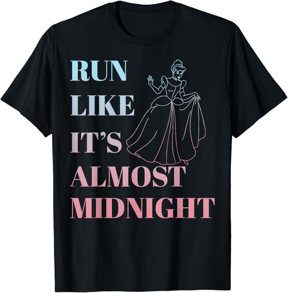 Disney Cinderella Run Like Midnight Ombre T-Shirt